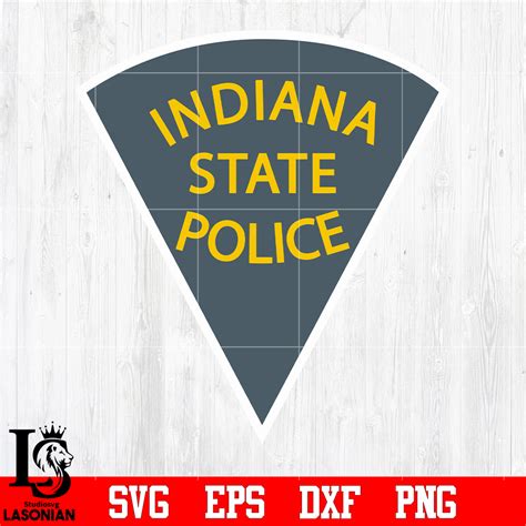 Badge Indiana state Police svg eps dxf png file , Digital do - Inspire Uplift