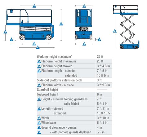 Scissor Lift: Scissor Lift Dimensions