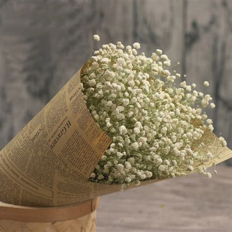 Gypsophila Artificial Dried Flowers Home Decor Full Stars Baby's Breath ...