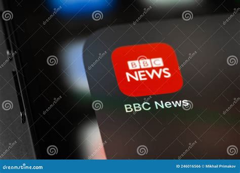 BBC News Mobile Icon App on Screen Editorial Photo - Image of ...