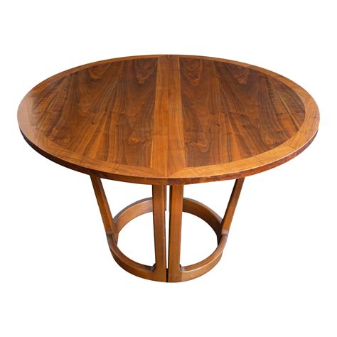 Vintage Mid Century Lane Rhythm Expandable Round Dining Table | Chairish