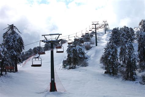 The Troodos mountain #SkiSlopes during the winter months, Cyprus. | Ski slopes, Places