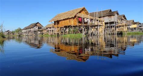 Landscape in Myanmar stock image. Image of scenery, water - 18400945