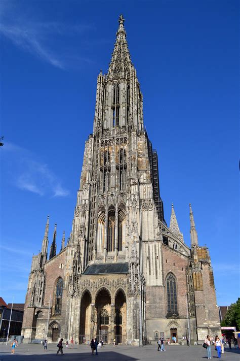 Ulm Minster, Baden-Württemberg, Germany - tallest church building in the world (161,5 m/530 ft ...