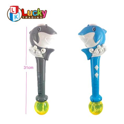 Shark Magic Wand Bubble Machine Toys And Handheld Bubbles Shooter Toy ...