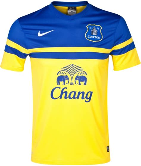 New Everton Away Kit 13/14- Yellow Everton Away Shirt Nike 2013/2014 ...