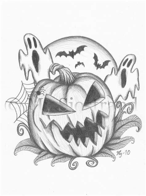 halloween sketches - Google Search | Hallowen desenhos, Desenhos de ...