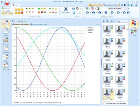 Biorhythms Calculator 2020 Software - Free biorhythm charts and reports with compatibility ...