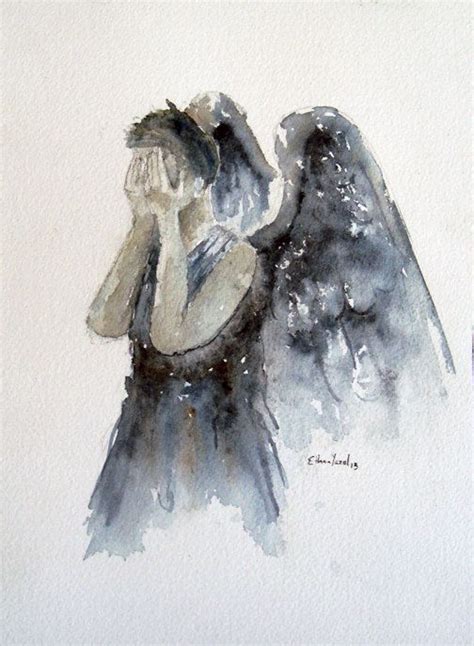 Doctor Who "Weeping Angel" Fine Art Print of my original illustration in various sizes | Doctor ...