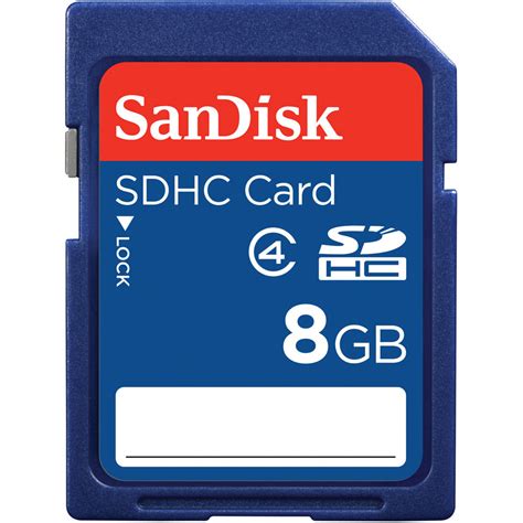 SanDisk 8GB SDHC Memory Card Class 4 SDSDB-008G-B35 B&H Photo