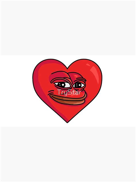 "Pepe heart funny love meme" Photographic Print for Sale by TryStar ...