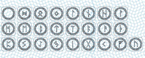 Elder Futhark Runes SVG PNG JPED File for Crafting, Laser Engraving and ...