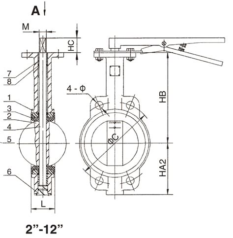 Butterfly Valve Diagram Parts List