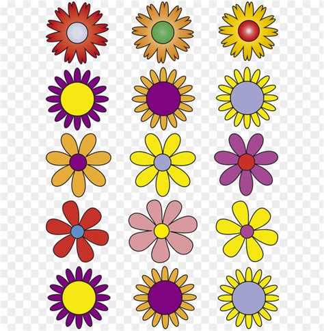 Flowers Vector Flowers Abstract - Floral Vektor Bunga PNG Transparent With Clear Background ID ...