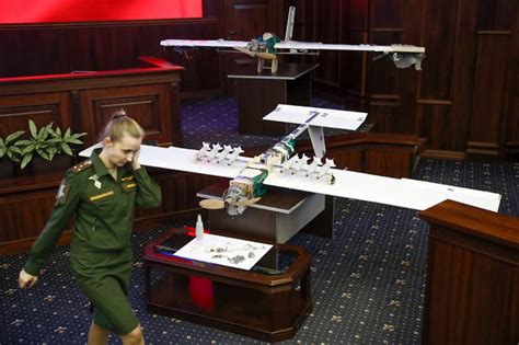 Russian military shows drones it says came from Syria raid