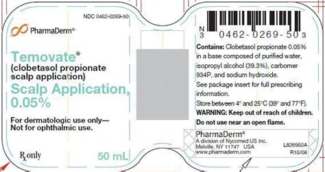 Temovate Scalp Application - FDA prescribing information, side effects and uses