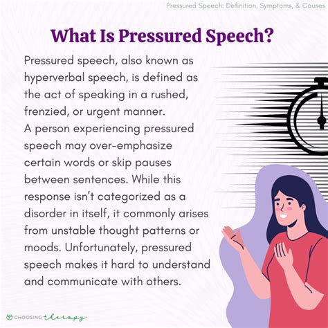 What Is Pressured Speech? - Choosing Therapy