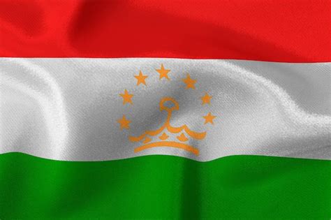 Premium AI Image | Flag of the state of Tajikistan closeup