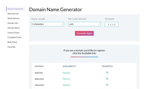 Domain Name Generators - We review the Best Tools for 2019 | The Webmaster