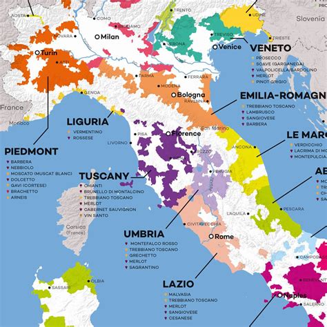 Italy Wine Map (Digital Download PDF) | Wine Folly