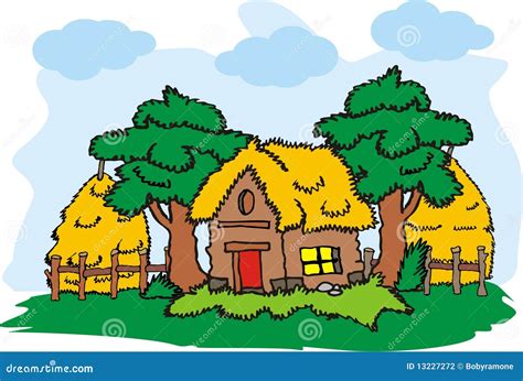 Village House Vector Illustration | CartoonDealer.com #23096078