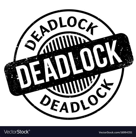 Deadlock rubber stamp Royalty Free Vector Image