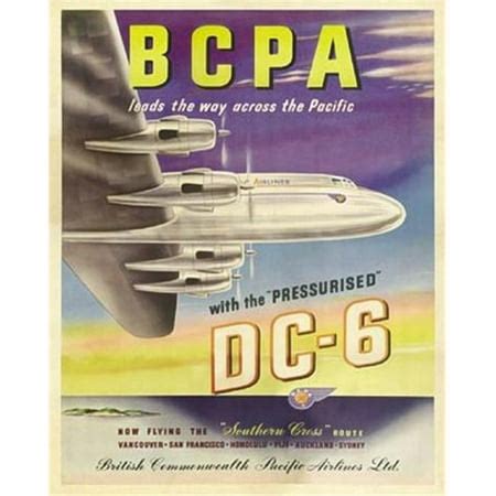 Hot Stuff 2094-24x36-VA BCPA DC-6 Plane Poster | Walmart Canada