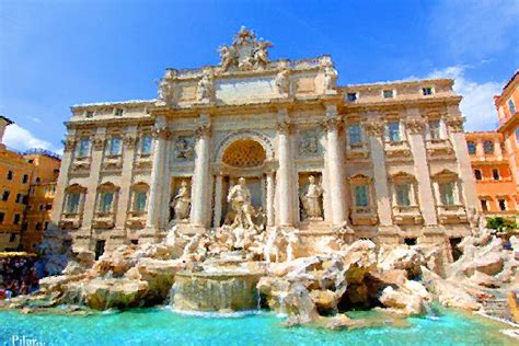 Fontana Di Trevi Rome Italy #6971737