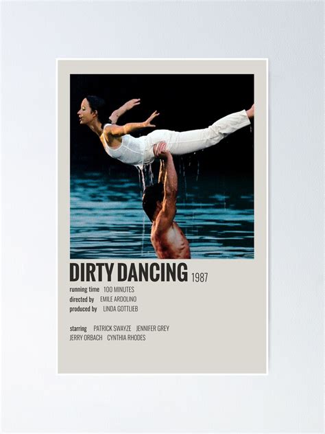 "Dirty Dancing (1987)" Poster for Sale by MoviePolaroid | Redbubble