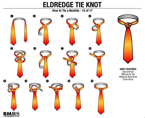 How To Tie A Eldredge Knot - Step By Step Tutorial | Tie knots, Neck ...