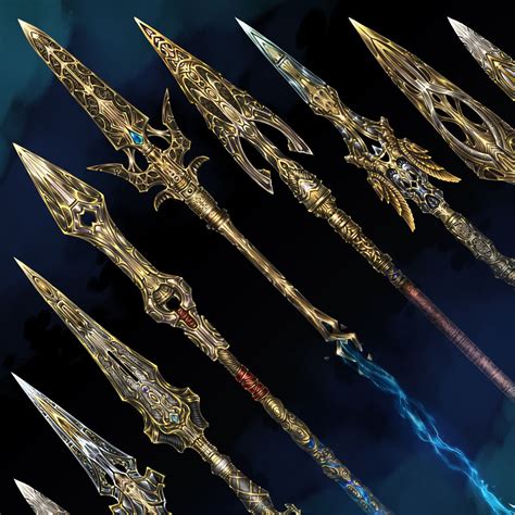 Anime Weapons, Sci Fi Weapons, Weapon Concept Art, Armor Concept, Fantasy Weapons, Lance Weapon ...