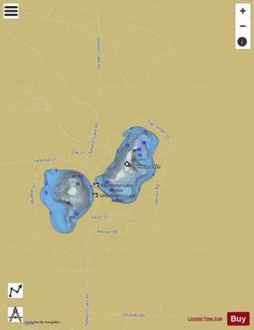 Newton Lake Fishing Map | Nautical Charts App