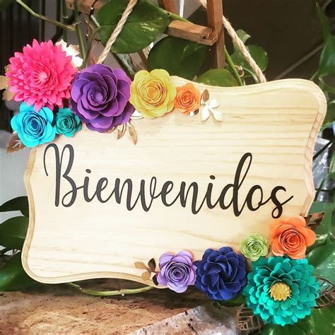 Bienvenidos Wood Sign/ Welcome Sign/ Home Decor | Etsy