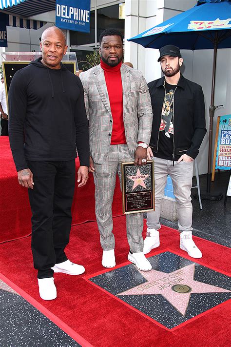 Eminem Honors 50 Cent At Hollywood Walk Of Fame Ceremony