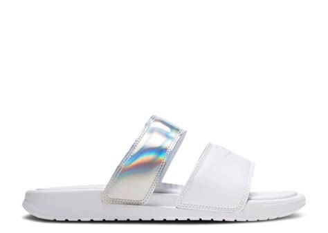 Wmns Benassi Duo Ultra 'White Iridescent' - Nike - DA2543 100 - white ...