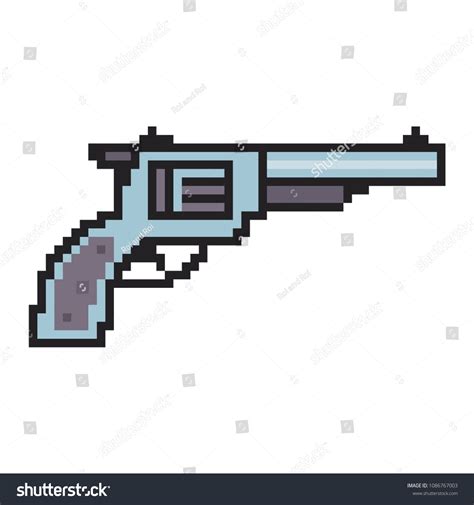 Pixel Art Gun Vector 8 Bit Stock Vector (Royalty Free) 1086767003 | Shutterstock