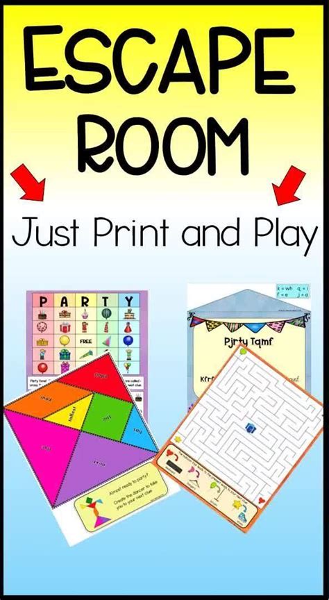 Printable Escape Room For Kids