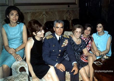 Royal Family of Iran, From right to left: Princess Shams Pahlavi, Princess Ashraf Pahlavi, the ...