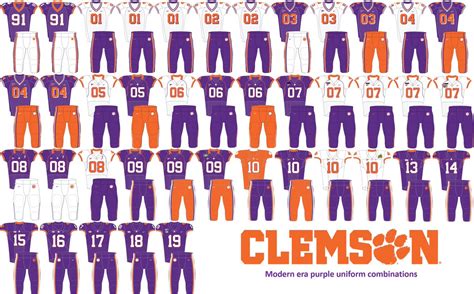 Clemson Football All Purple Uniforms : Clemson Black Jersey Shop ...