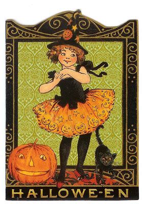 Halloween Wallpapers: Vintage Halloween Postcards