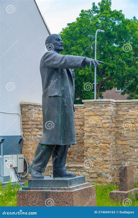 Statue Of Vladimir Iljic Lenin In Chernobyl Town In The Ukraine ...