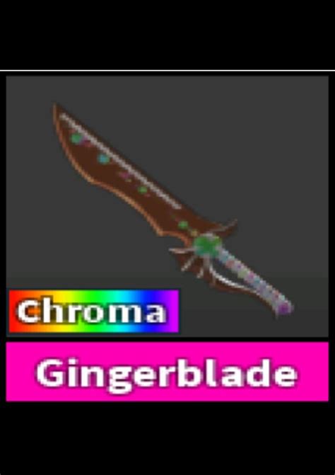 Mm2 roblox chroma gingerblade murder mystery 2 Roblox ROBLOX, Video Gaming, Gaming Accessories ...