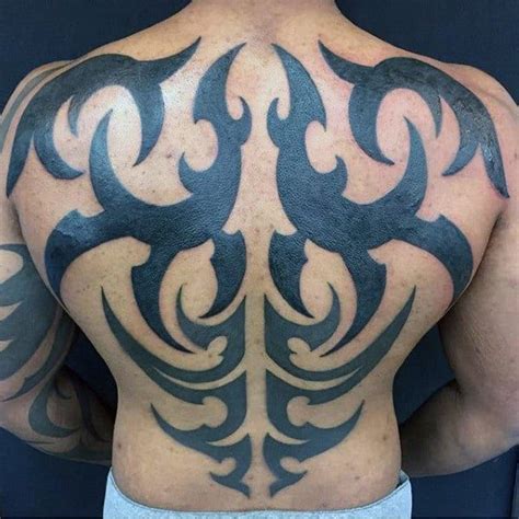 60 Tribal Back Tattoos For Men - Bold Masculine Designs Hand Tattoos ...