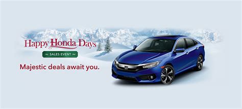 The Happy Honda Days Sales Event is Happening Now!