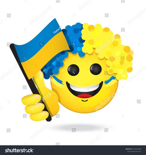 4 Ukraine Sports Fan Emoji Images, Stock Photos, 3D objects, & Vectors ...