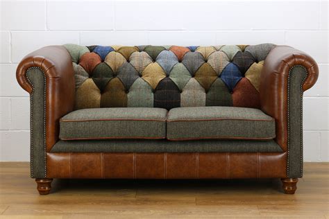 Harris Tweed Chesterfield patchwork sofa | Patchwork sofa, Sofa upholstery, Sofa