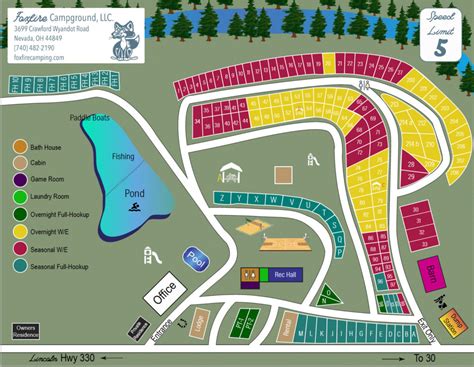 Campground Map – Foxfire Campground, LLC