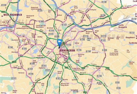 Birmingham Map - United Kingdom