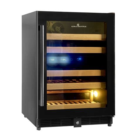 24" Dual Zone Wine Cooler with Glass Door | Under Counter Wine Fridge