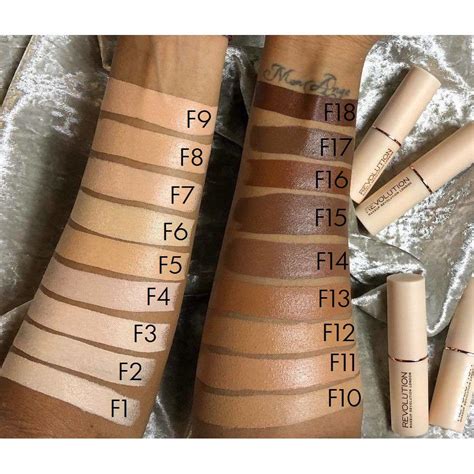 Perfect 15 Pics Makeup Revolution Fast Base Stick Foundation Swatches And Pics | Foundation ...